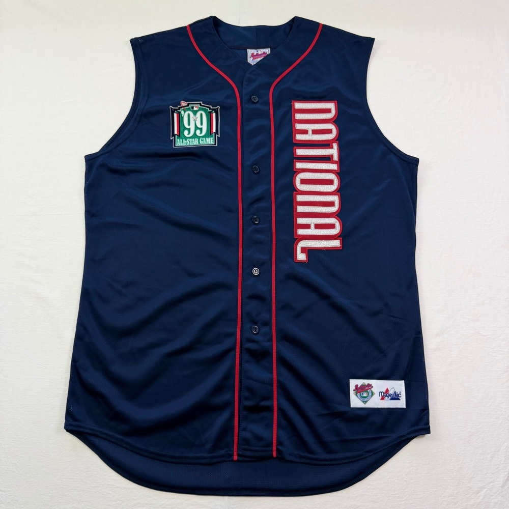 Rare Vintage 1999 Home Run Derby /All Star NL Jersey Mens XL Sleeveless